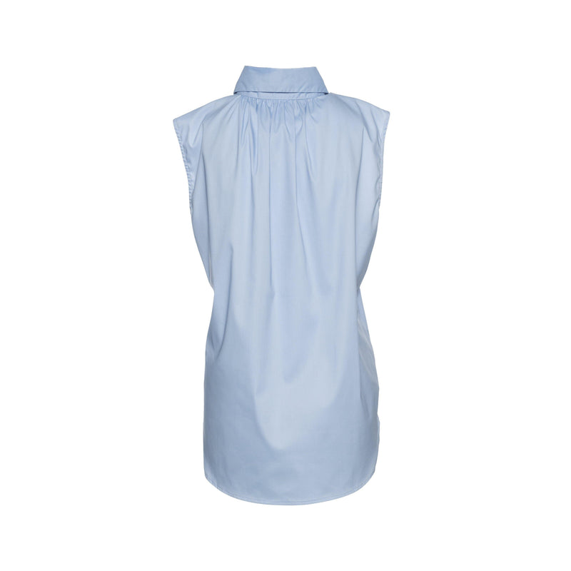 Geneva Sleeveless Popover in brrr° Oxford - Marceille