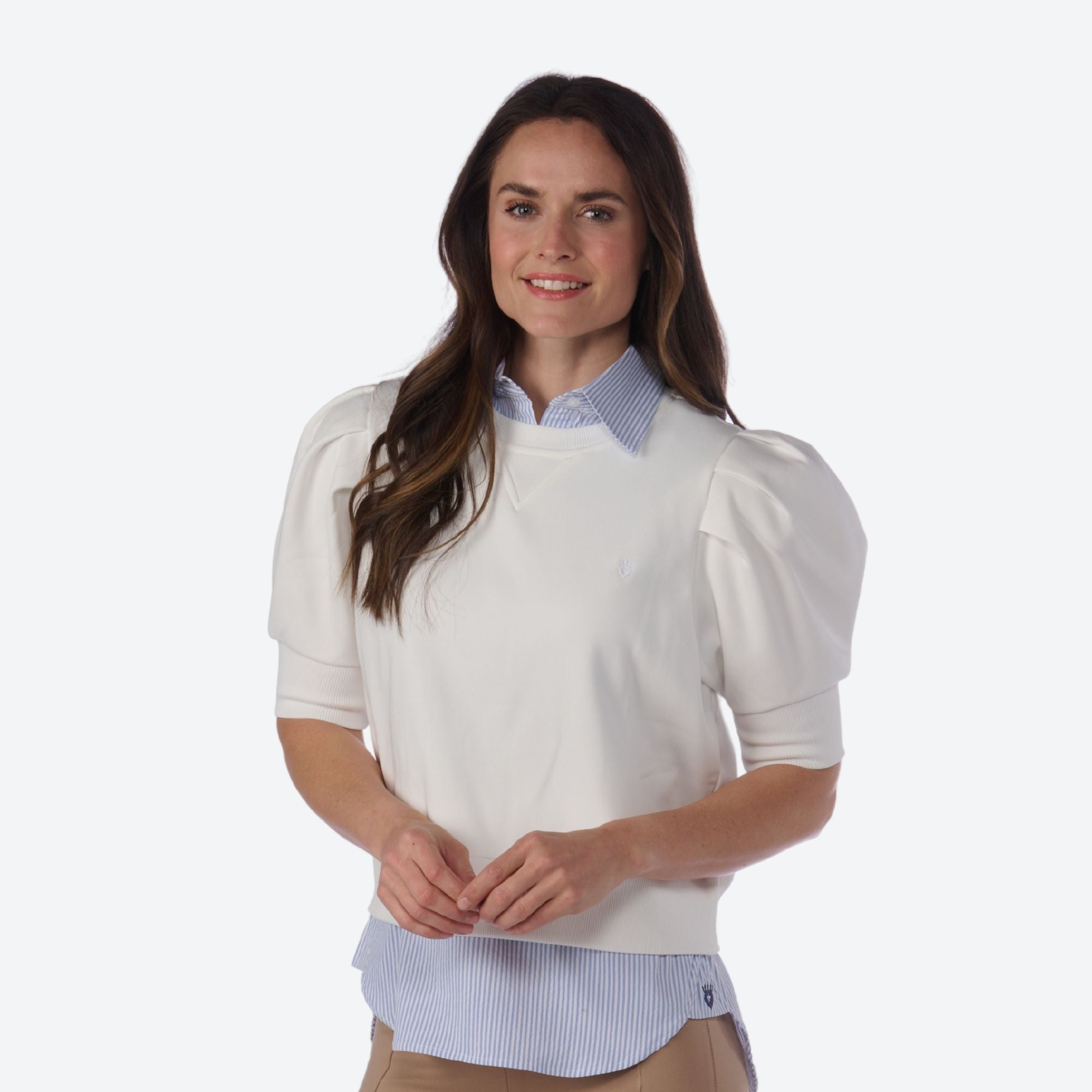 Lausanne pleated short sleeve sweatshirt – Marceille